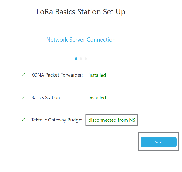 Kona Link LoRa basic station disconnected from lns