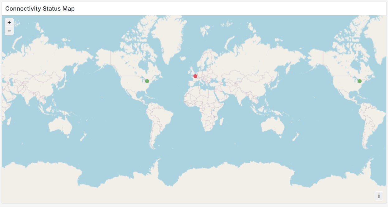 Example Connectivity Status Map View